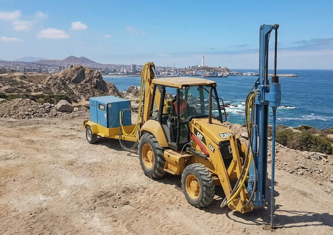 Perforadora DTH con Compresor