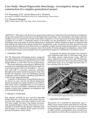 Más sobre Estudio de Caso del Intercambiador Mount Edgecombe – Investigación, Diseño