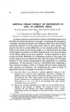 Más sobre Energía de Deformación Crítica de Distorsión en el Suelo en el Límite de Fluencia