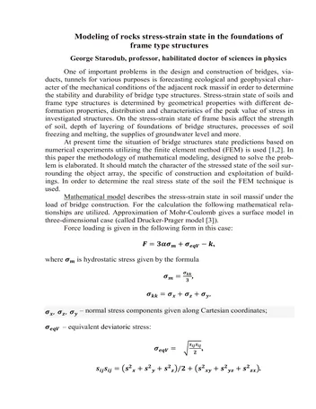Más sobre Modelado del Estado de Esfuerzo-Deformación en Rocas en los Cimientos de Estructuras de Tipo Marco.