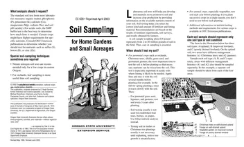 Más sobre Muestreo de Suelo para Pequeñas Superficies